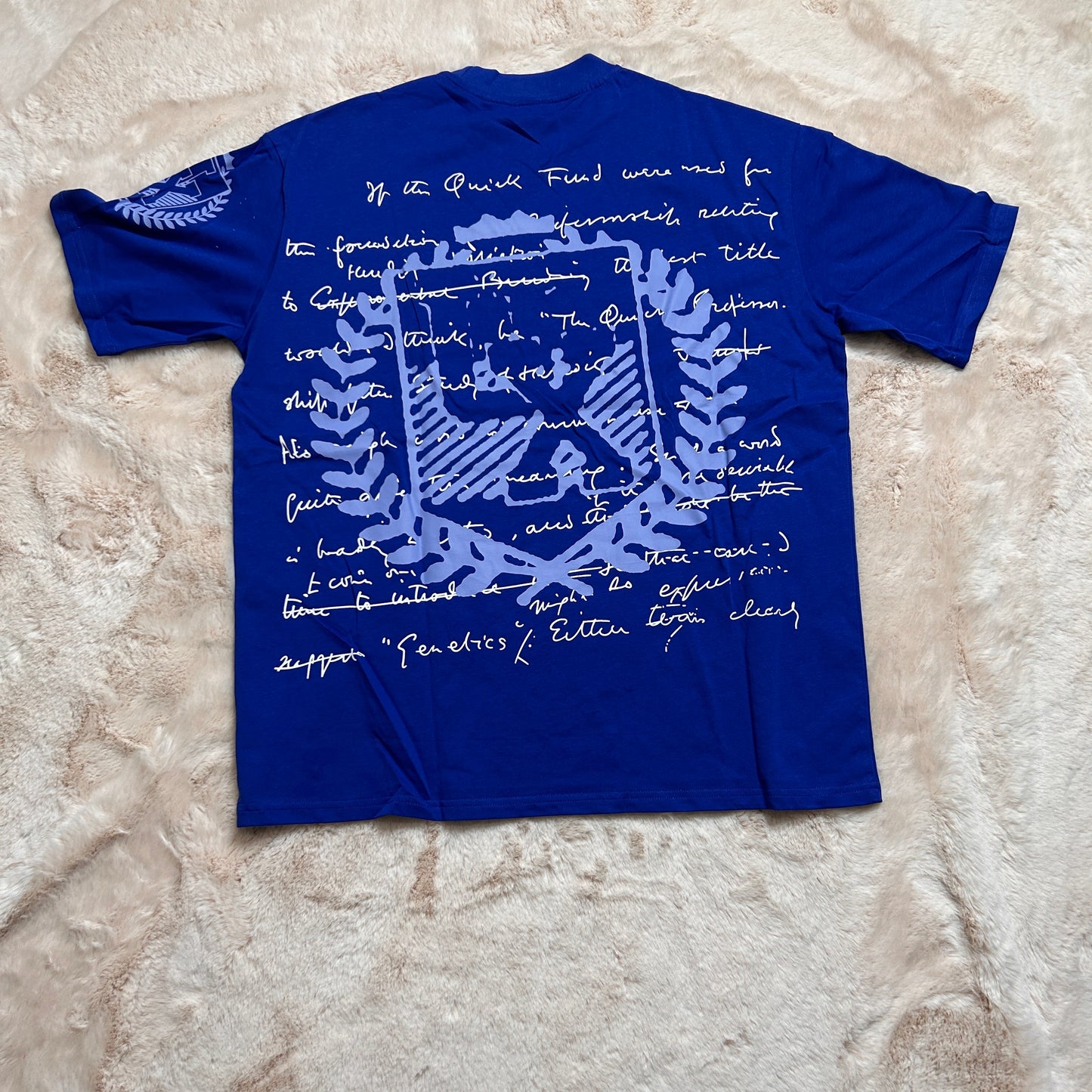 Royal Blue Vintage Angels T-Shirt Oversized