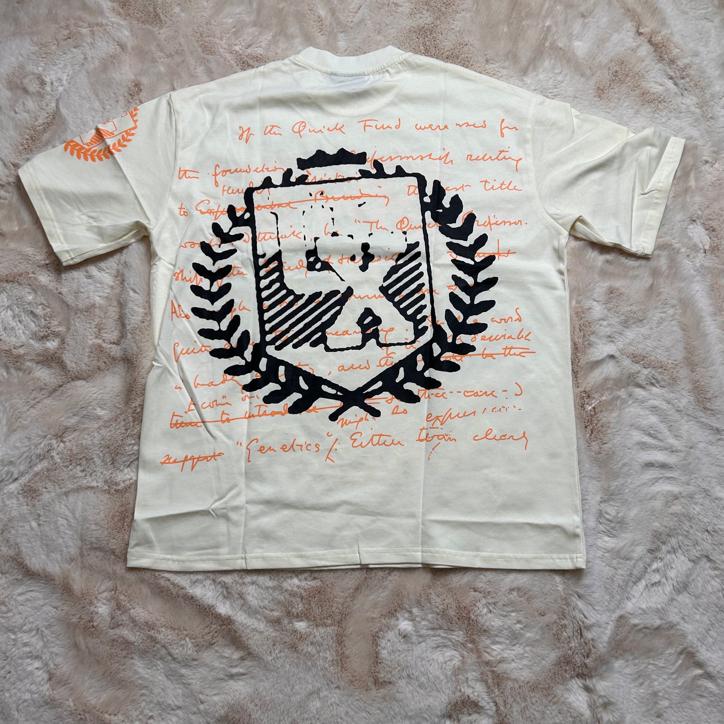 Orange & Cream Vintage Angels T-Shirt Oversized