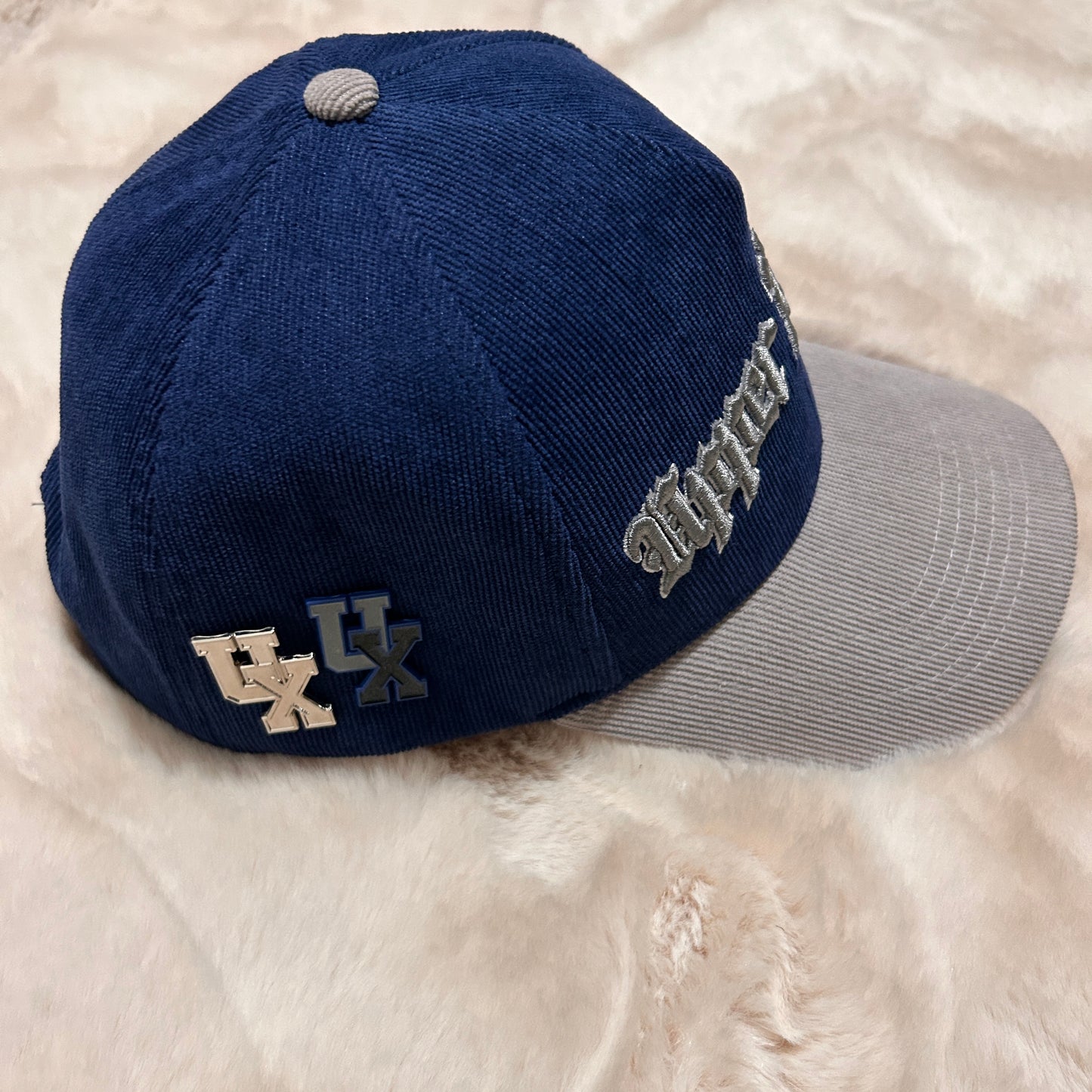 UX Signature Corduroy Hat - Navy