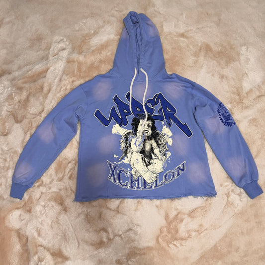 Light Blue & Royal Blue Vintage Angels Hoodie