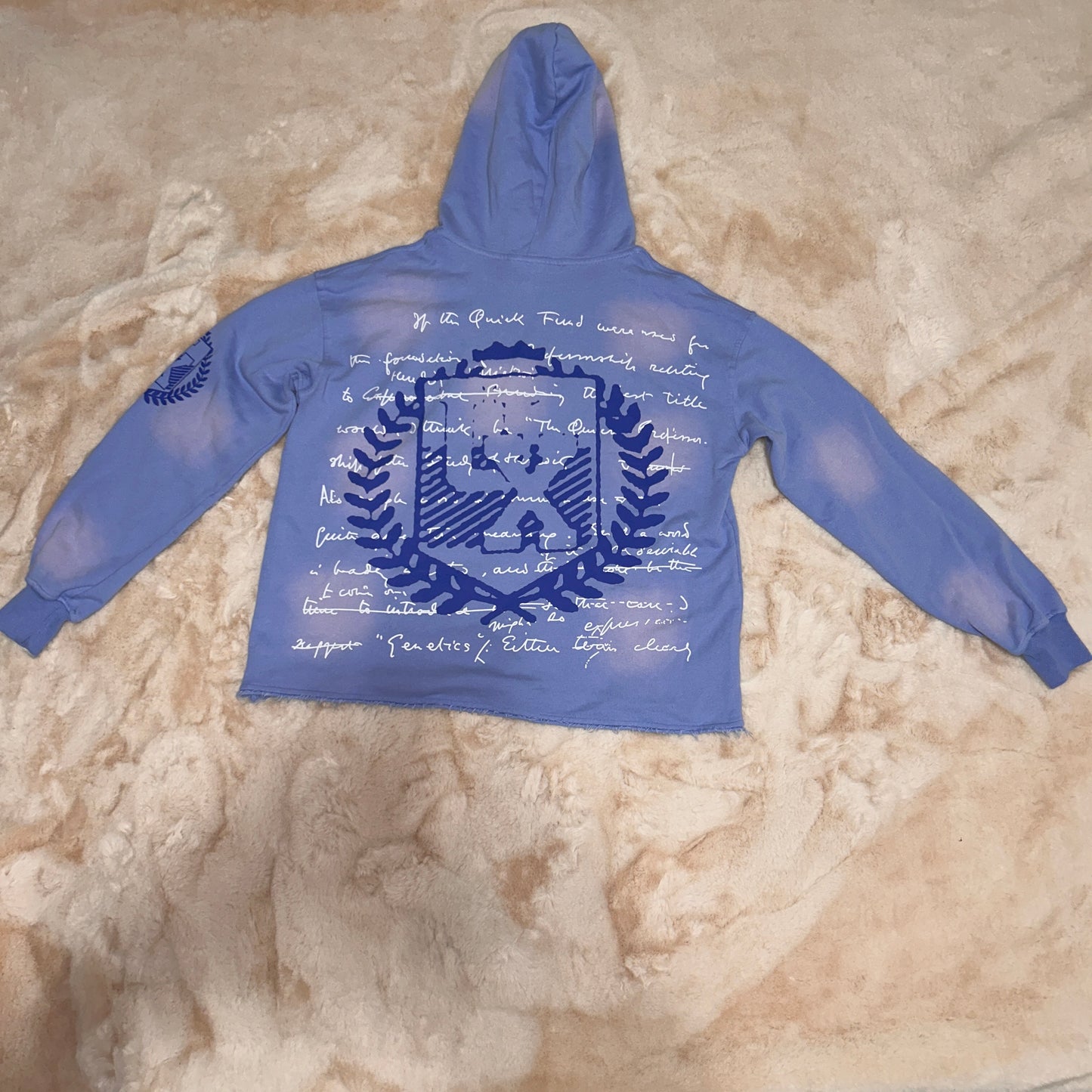 Light Blue & Royal Blue Vintage Angels Hoodie