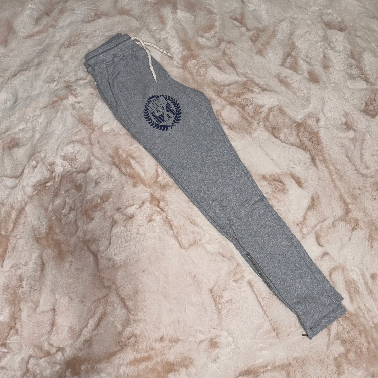 Gray & Navy Blue Vintage Angels Pants